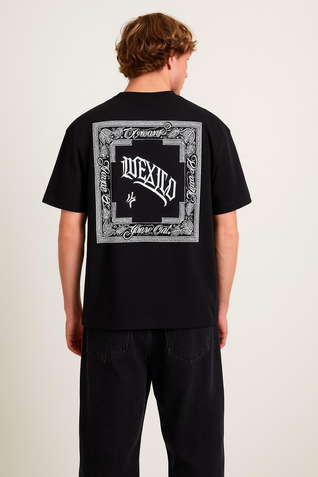 Oversized black t-shirt mexico edition